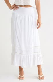Vigoss Ruffle Maxi Skirt