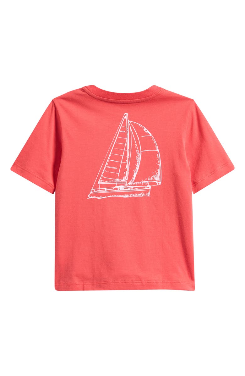 AMERICAN FIT Kids' Sailboat Graphic T-Shirt, Alternate, color, Medium Red