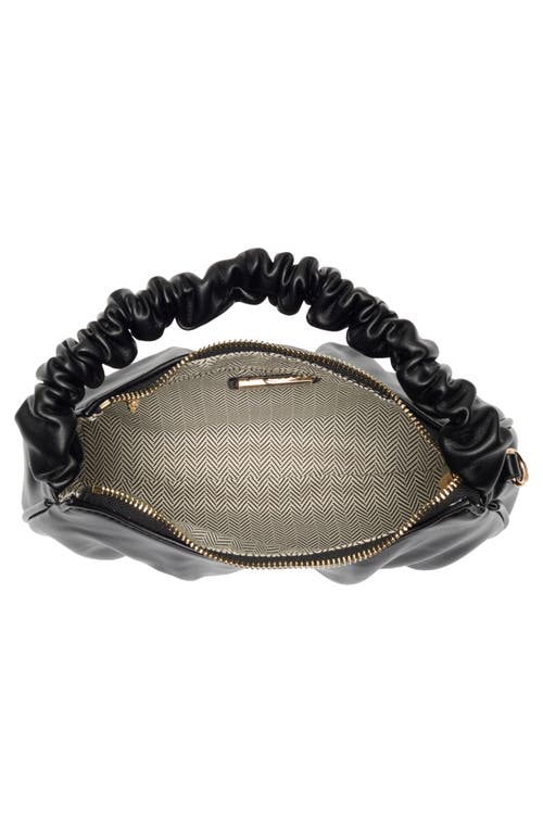 Urban Expressions Handbags Ruched Shoulder Bag In Black