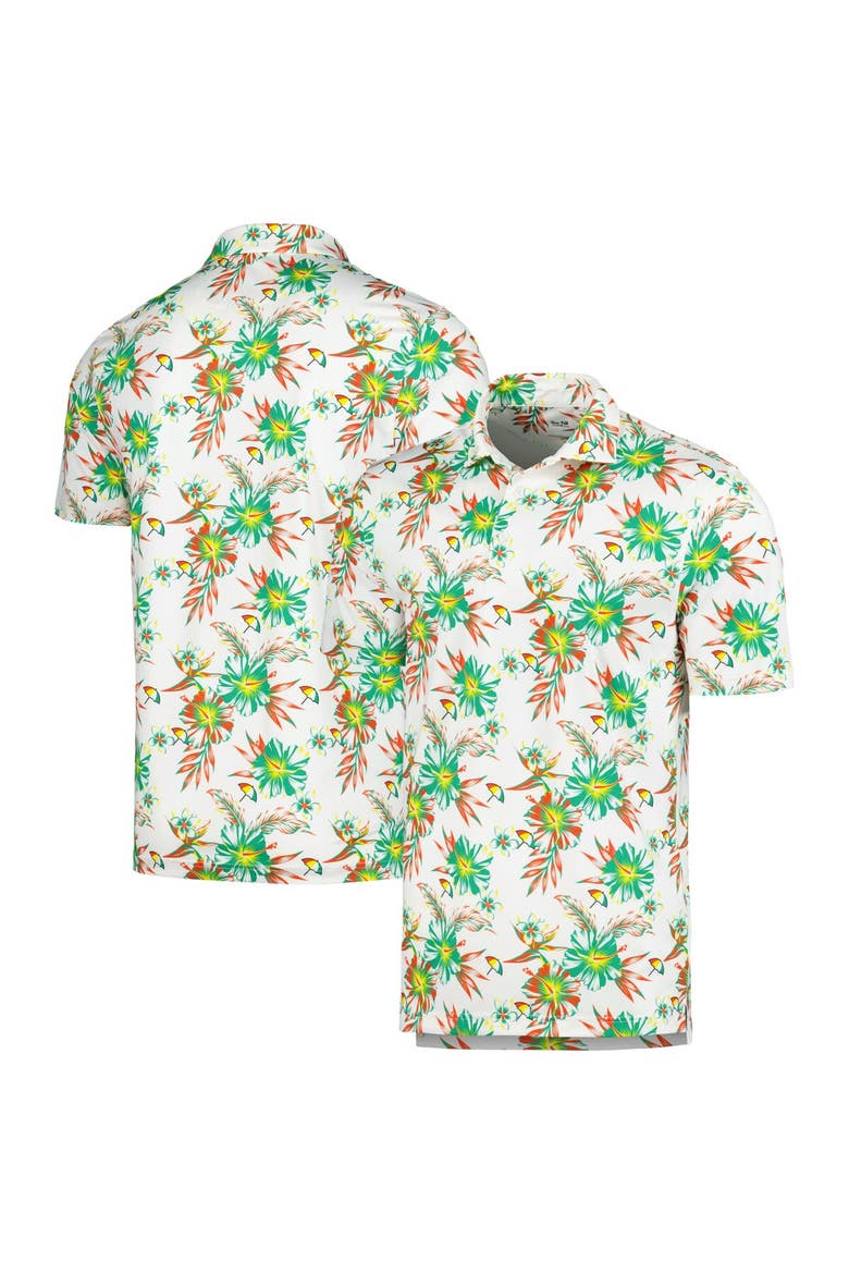 Men's White Arnold Palmer Print Tri-Blend Polo, Main, color, White