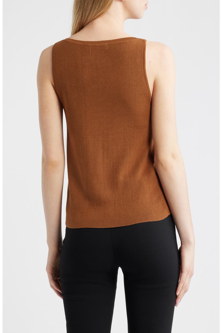 Suenyo Boat Neck Cotton Blend Top, Alternate, color, CARAMEL