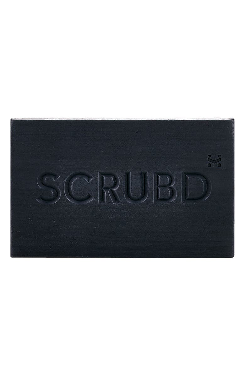 SCRUBD Charcoal & Black Pepper Organic Triple-Milled Soap Block, Alternate, color, 
