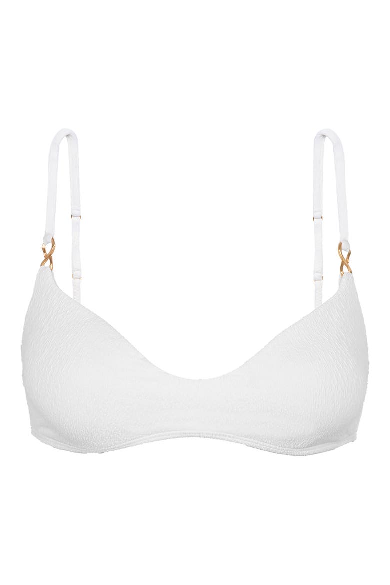 Solaro Vivian Bikini Top, Alternate, color, WHITE