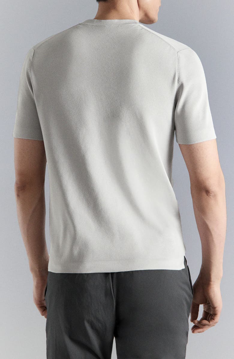 MANGO Comfort Stretch Jersey T-Shirt, Alternate, color, Ice Grey