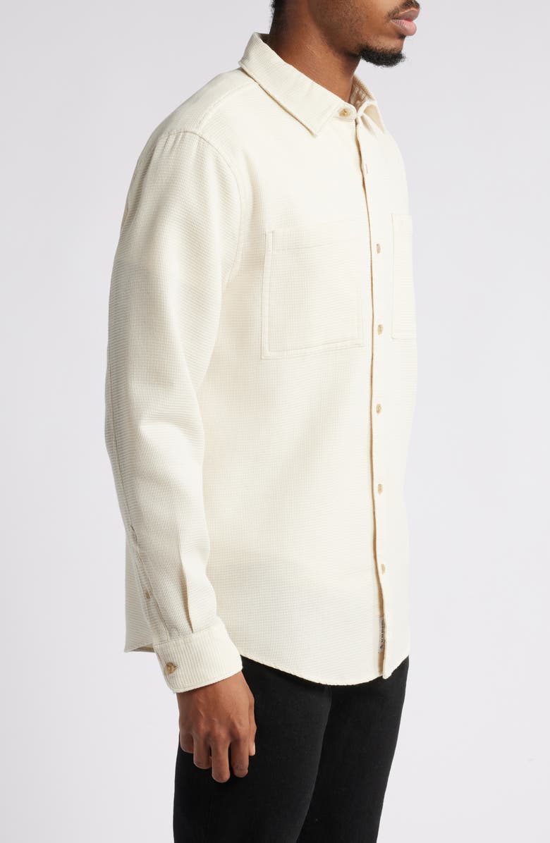 Original Penguin Cotton Blend Waffle Texture Button-Up Shirt, Alternate, color, 