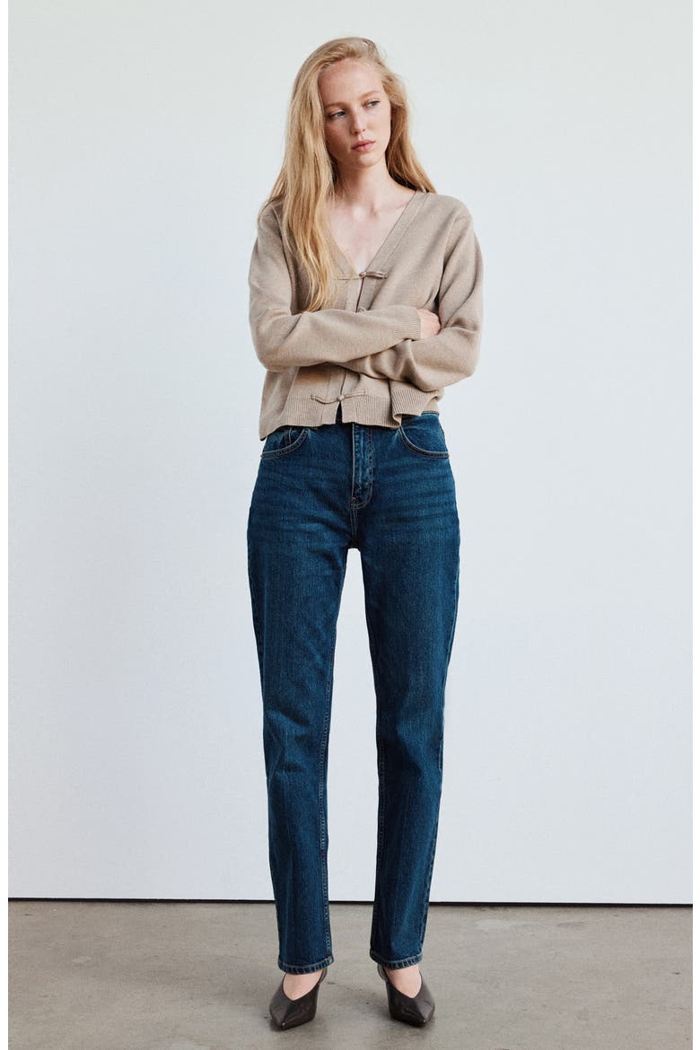 Toggle Front Knit Cardigan, Alternate, color, MEDIUM BROWN