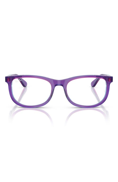 Ray Ban Ray-ban Kids' 46mm Pillow Optical Glasses In Violet