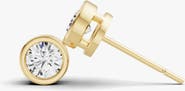 SEREIA OFFICIAL 14K Gold Studs 0.5 Carat Sereia Round Bezel