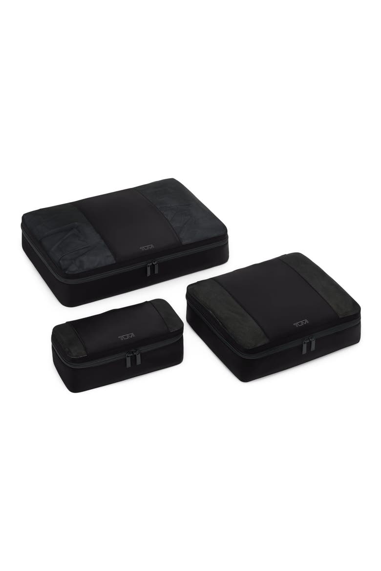 Carry-On Packing Cube Set, Alternate, color, BLACK