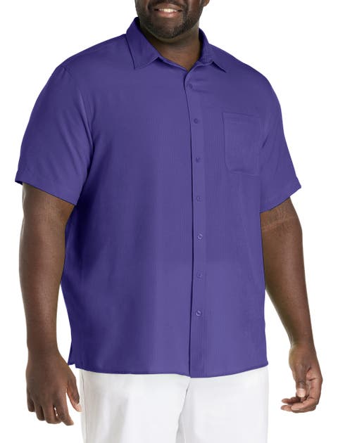 Microfiber Comfort Grid Sport Shirt