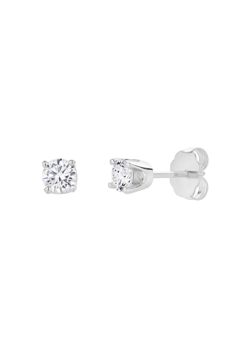 LuvMyJewelry Seraph 0.40 Ct TW Lab Grown Round Diamond Studs 14K Gold Earrings, Main, color, 14K White Gold
