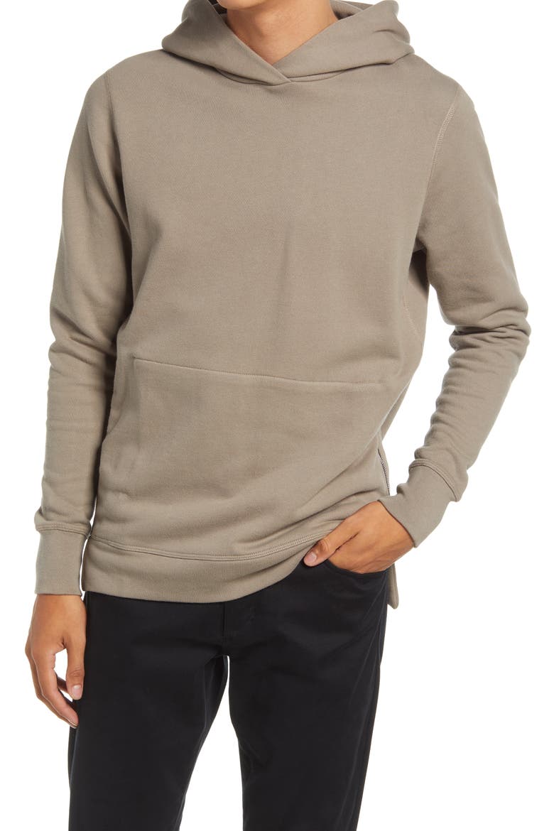 Villain Slim Fit Fleece Hoodie, Main, color, DUST