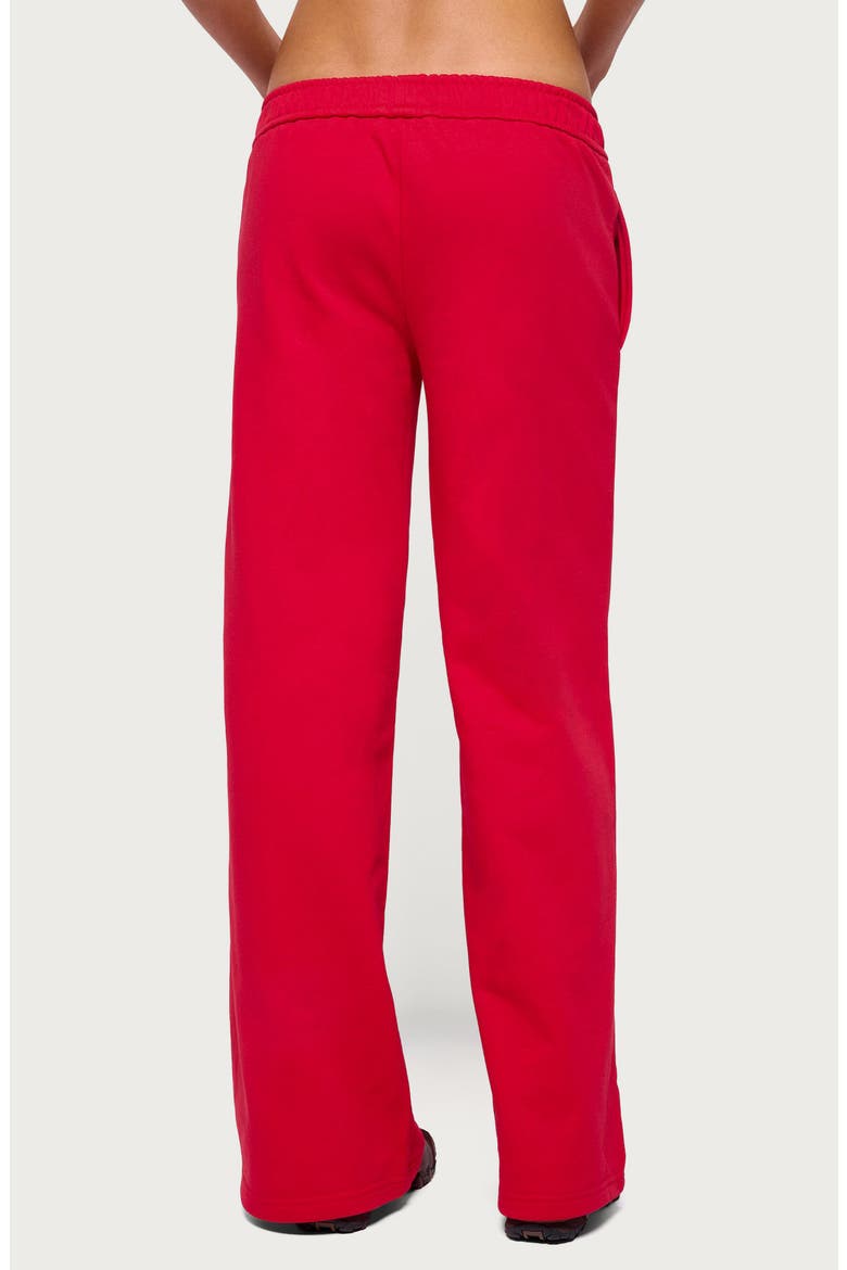 Byrdi Wide Leg Sweatpants, Alternate, color, RED