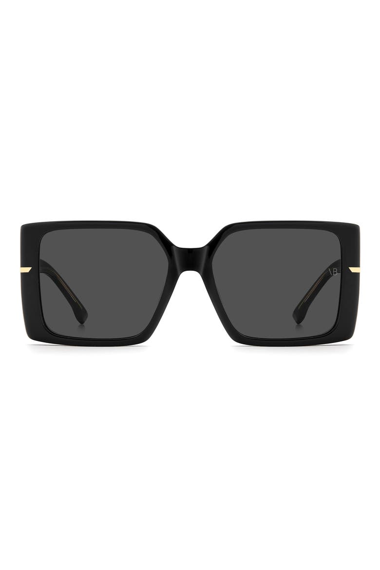 VB 1023/S 57mm Square Sunglasses, Main, color, BLACK/ GREY