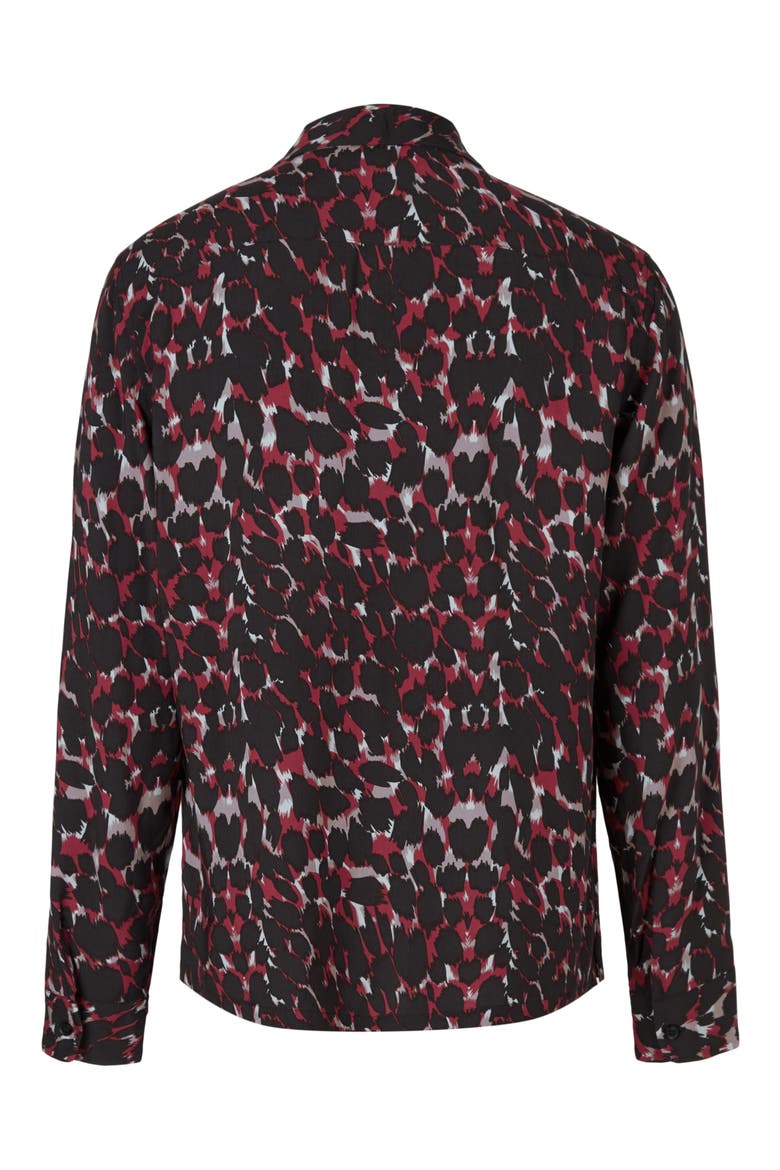 Jackson Print Button-Up Shirt, Alternate, color, RED