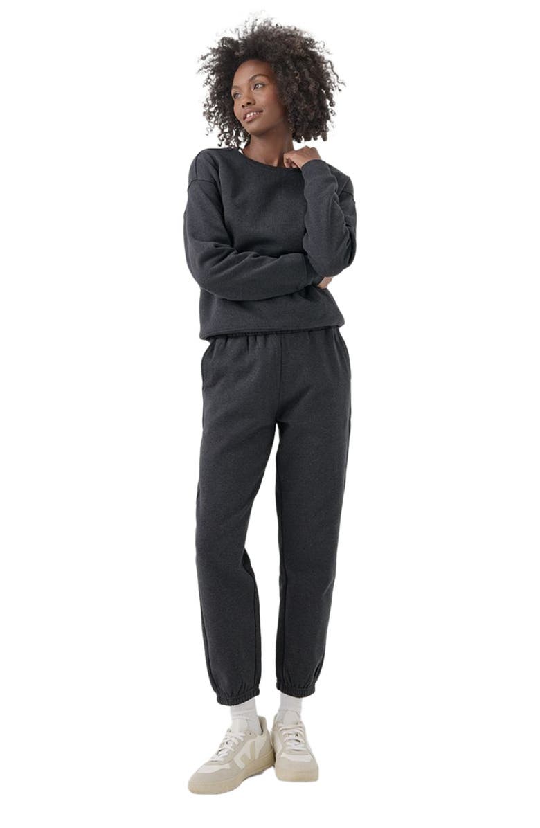 Pact Organic Brushed Fleece Crew Sweatshirt, Main, color, 