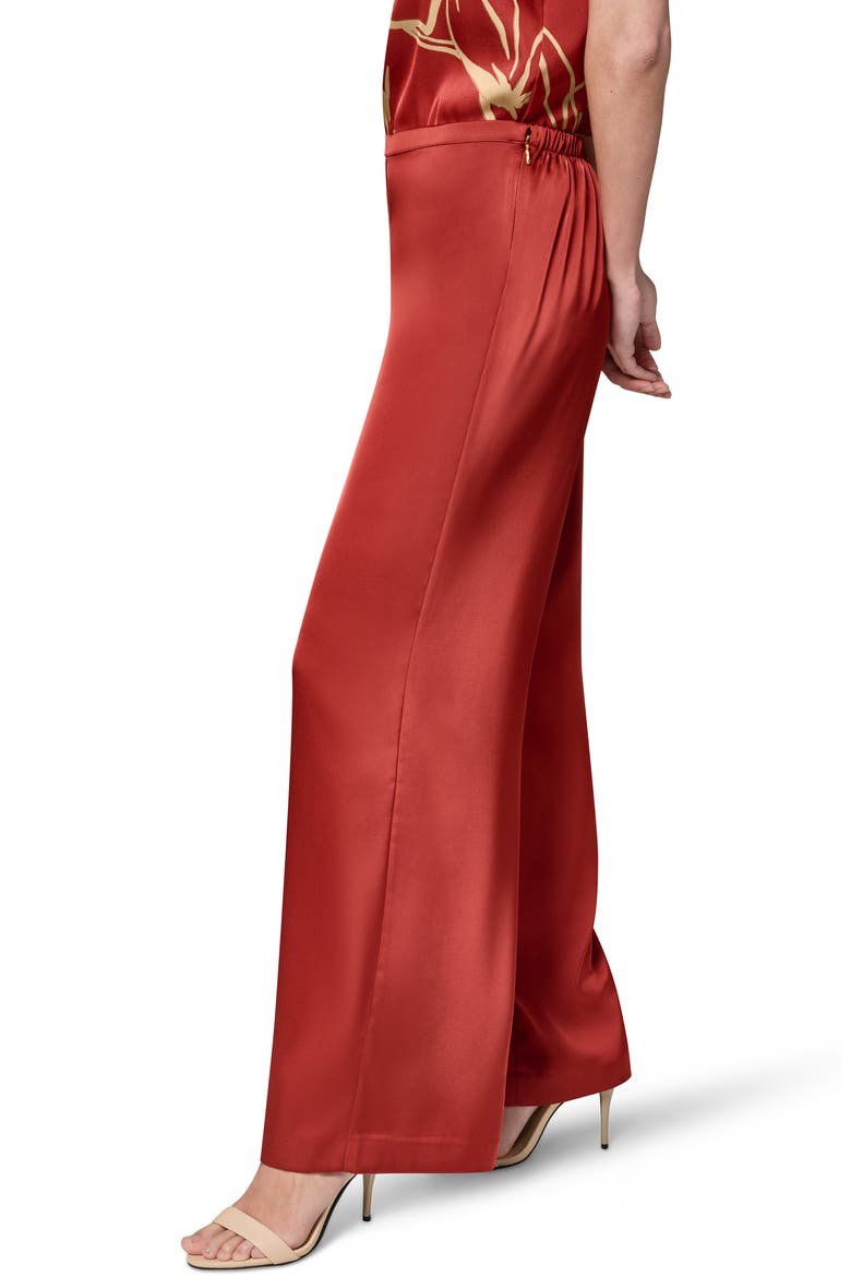 Wide Leg Satin Pants, Alternate, color, SUNBAKED