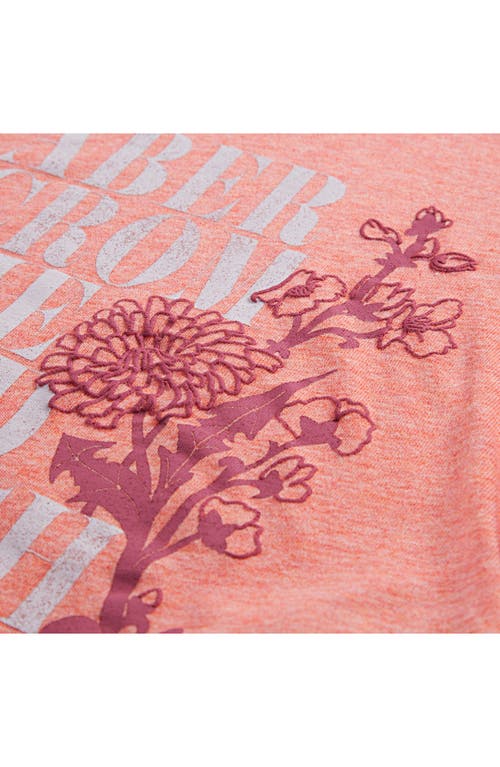 Abercrombie Kids Kids' Ruched Cotton Blend Graphic T-shirt In Pink