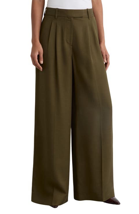 Cora Pleat Front Wide Leg Pants