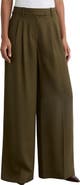 Reiss Cora Pleat Front Wide Leg Pants