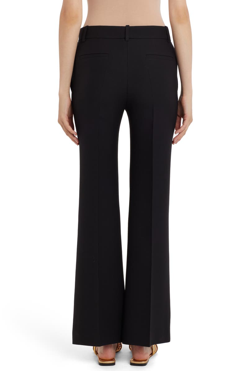 Valentino Garavani Flare Crepe Couture Pants, Alternate, color,
