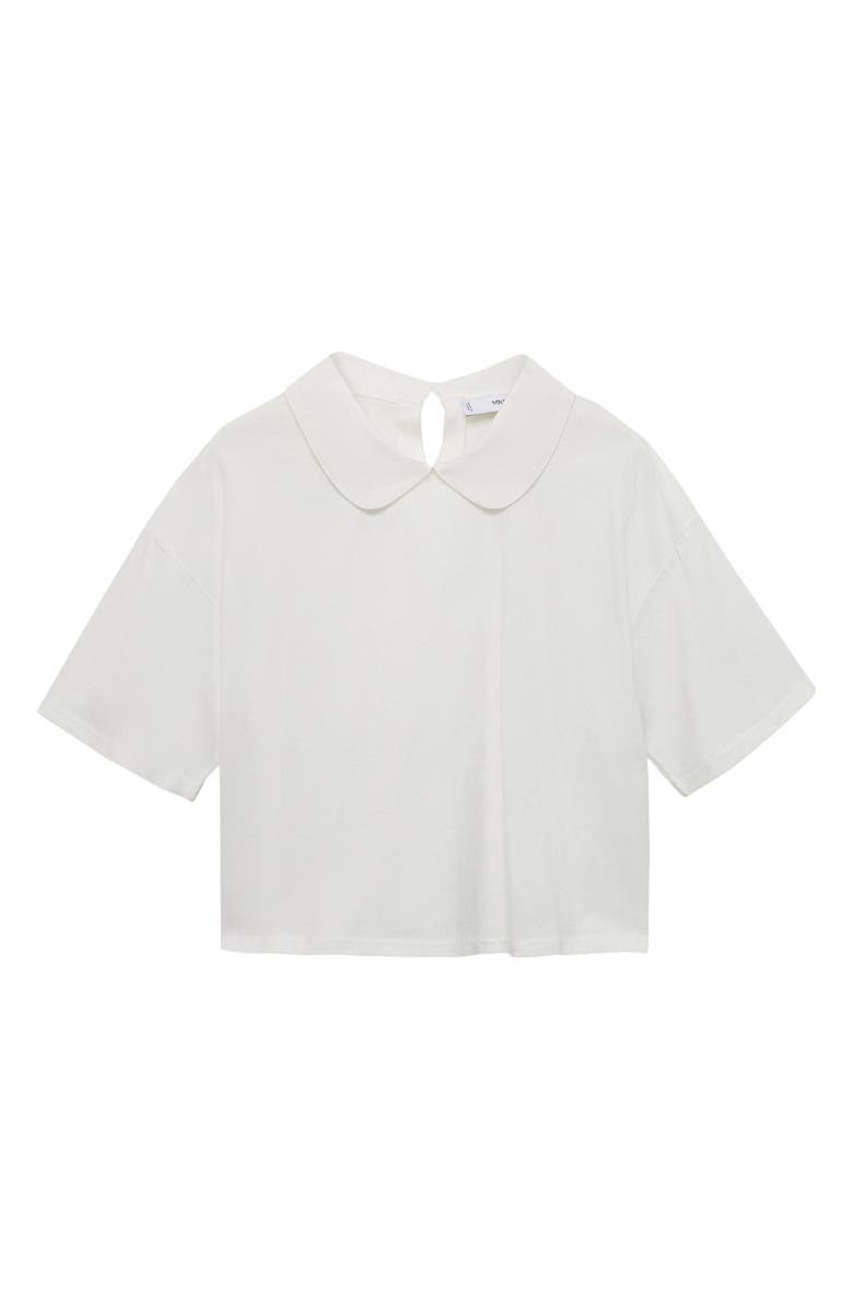 MANGO Peter Pan Collar Top, Alternate, color, 