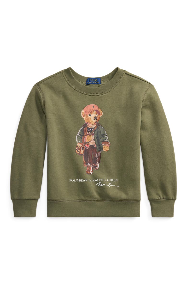 Kids' Logo Graphic Print Sweatshirt, Main, color, CRUISE OLIVE