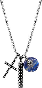 John Hardy Sterling Silver Classic Chain Charm Necklace