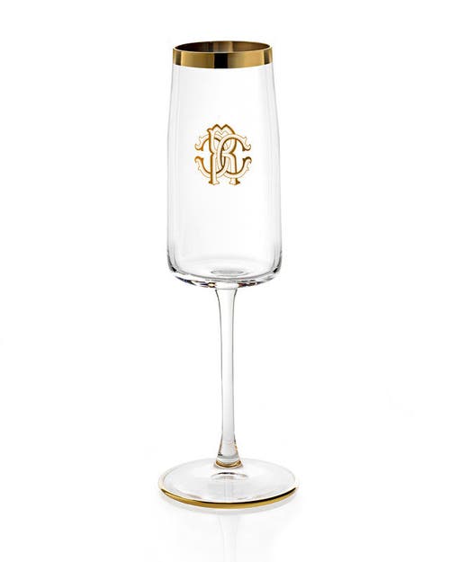 CAVALLI Champagne Goblet in Gold 