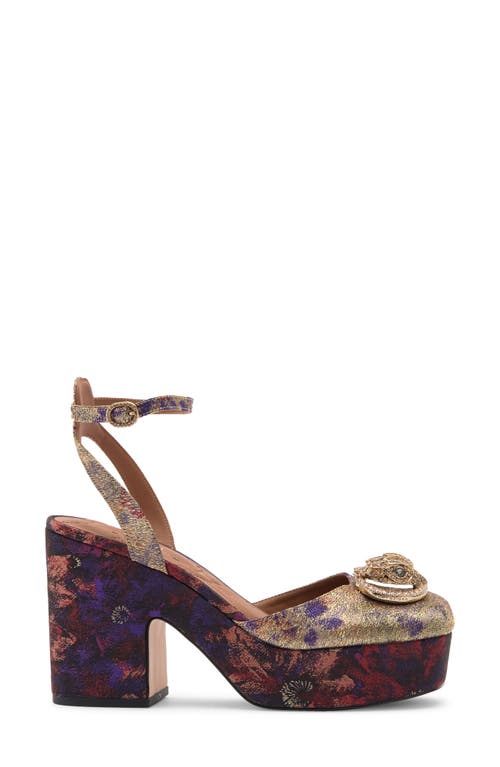 Kurt Geiger London Chelsea Ankle Strap Platform Pump In Multi