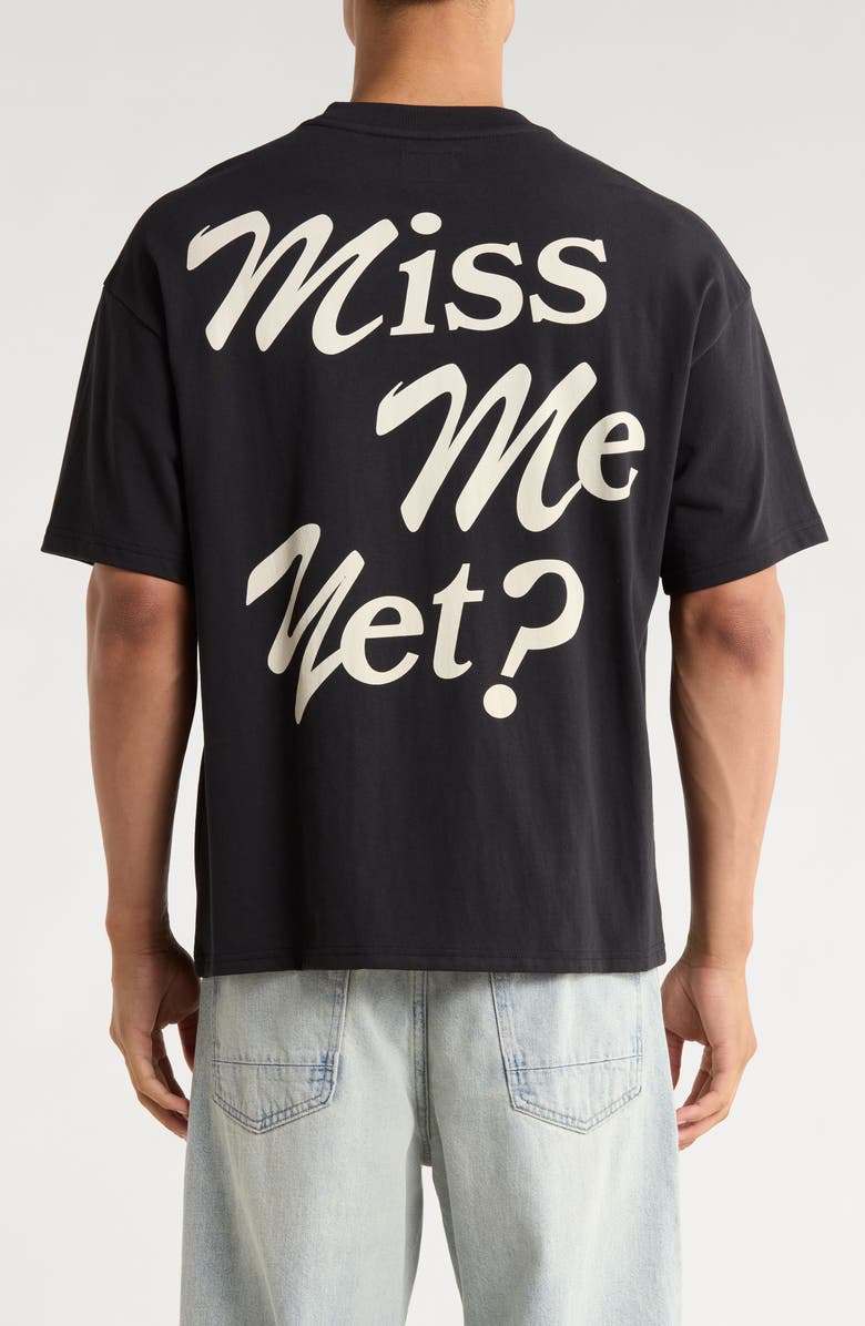 PacSun Miss Me Cotton Graphic T-Shirt, Alternate, color, Black