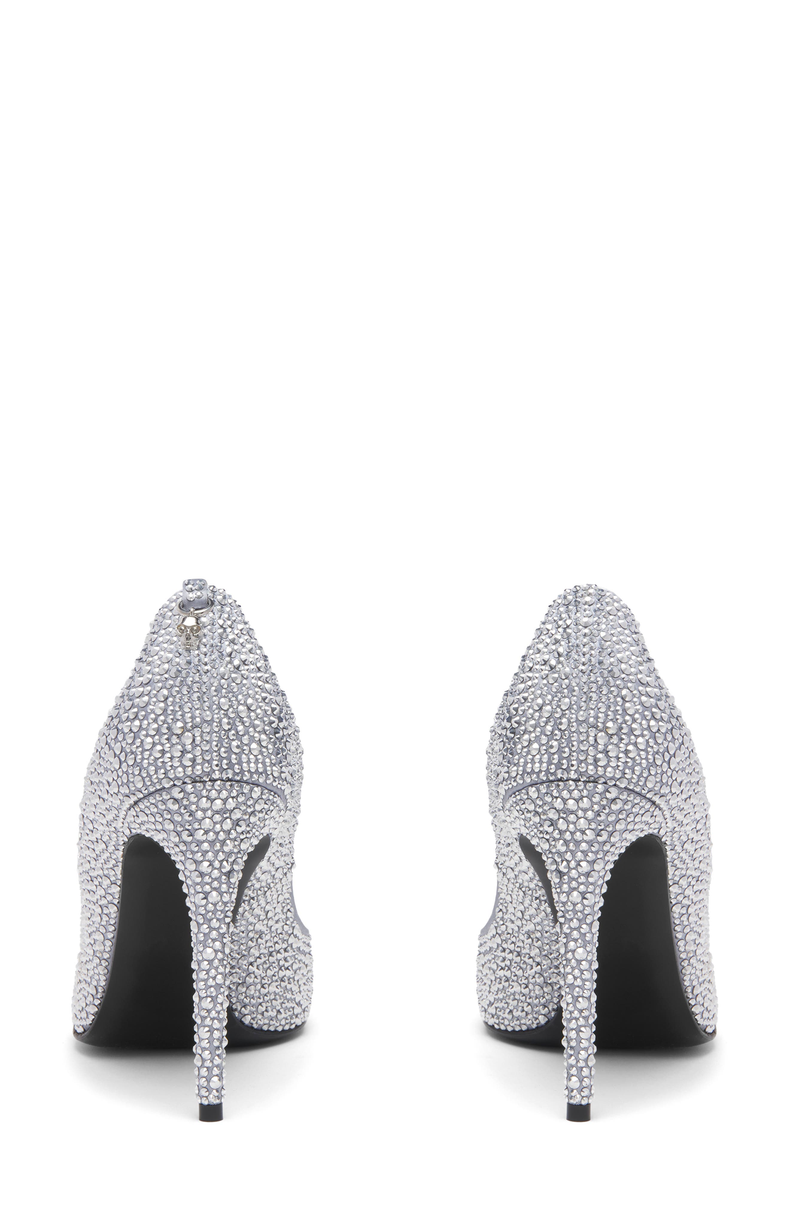 McQueen Skull Pump, Alternate, color, Bitumen