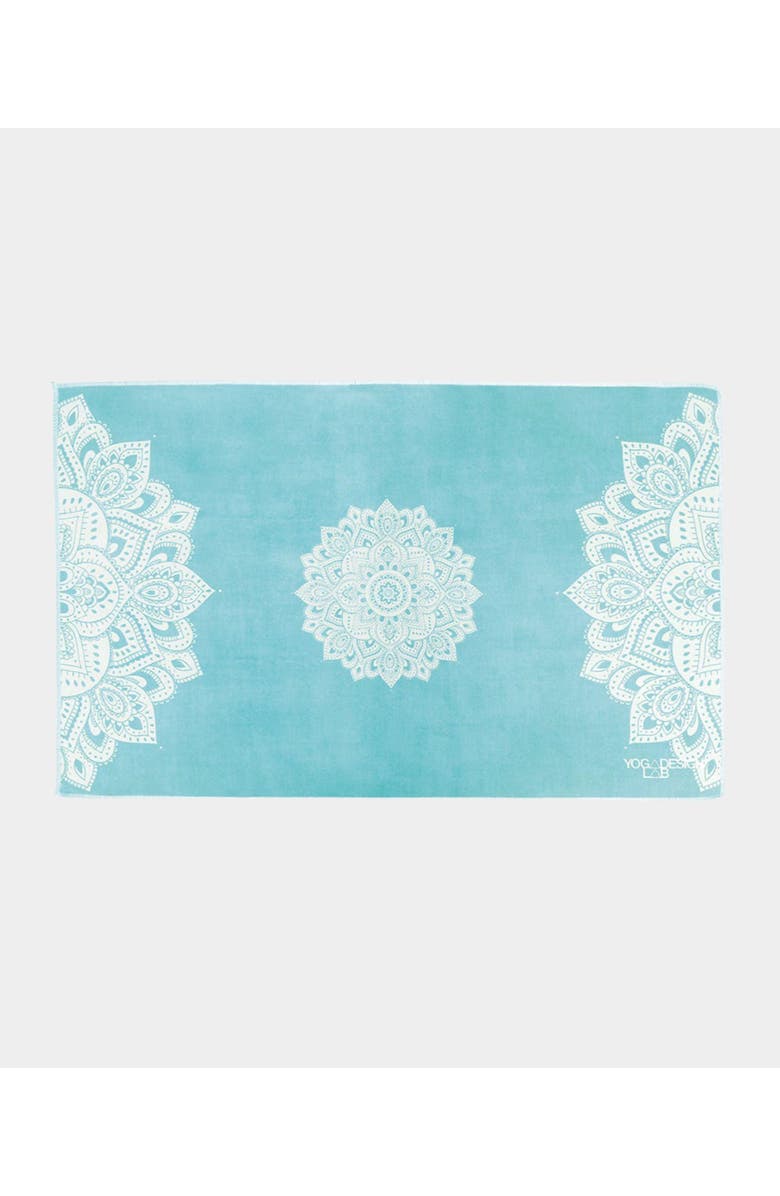 Yoga Design Lab Yoga Hand Towel, Main, color, Mandala Turquoise