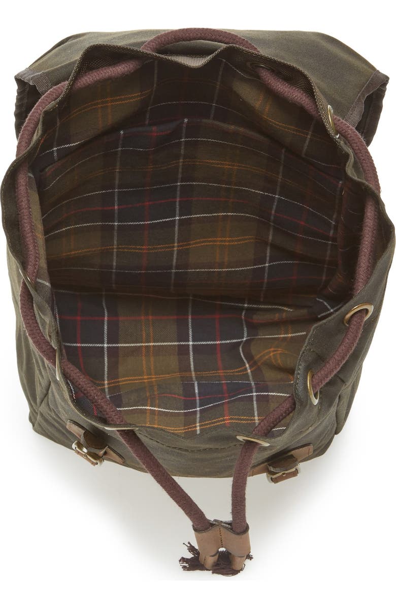 Barbour Waxed Canvas Backpack, Alternate, color,
