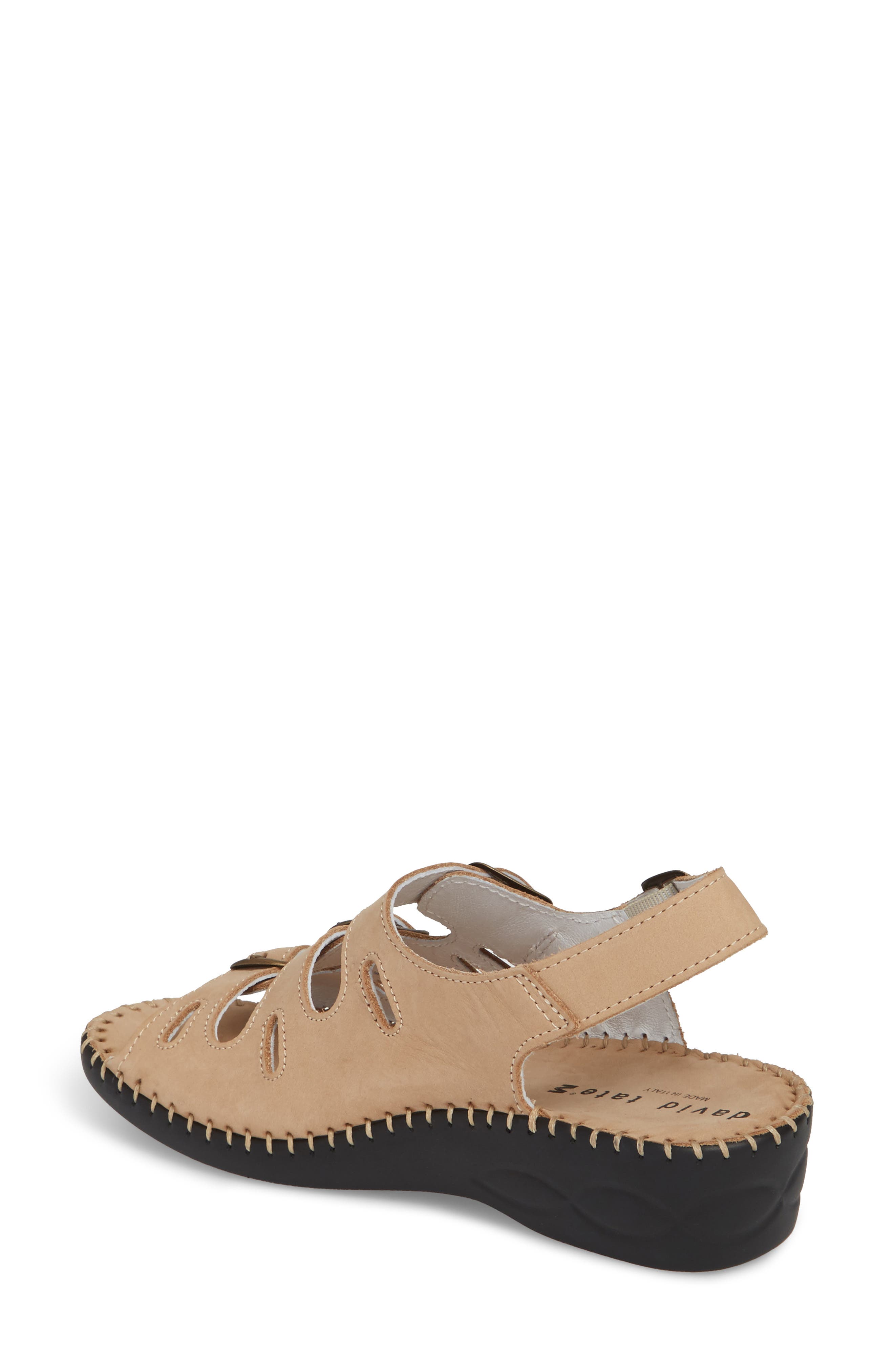 Luna Slingback Wedge Sandal, Alternate, color, CAPPUCCINO NUBUCK