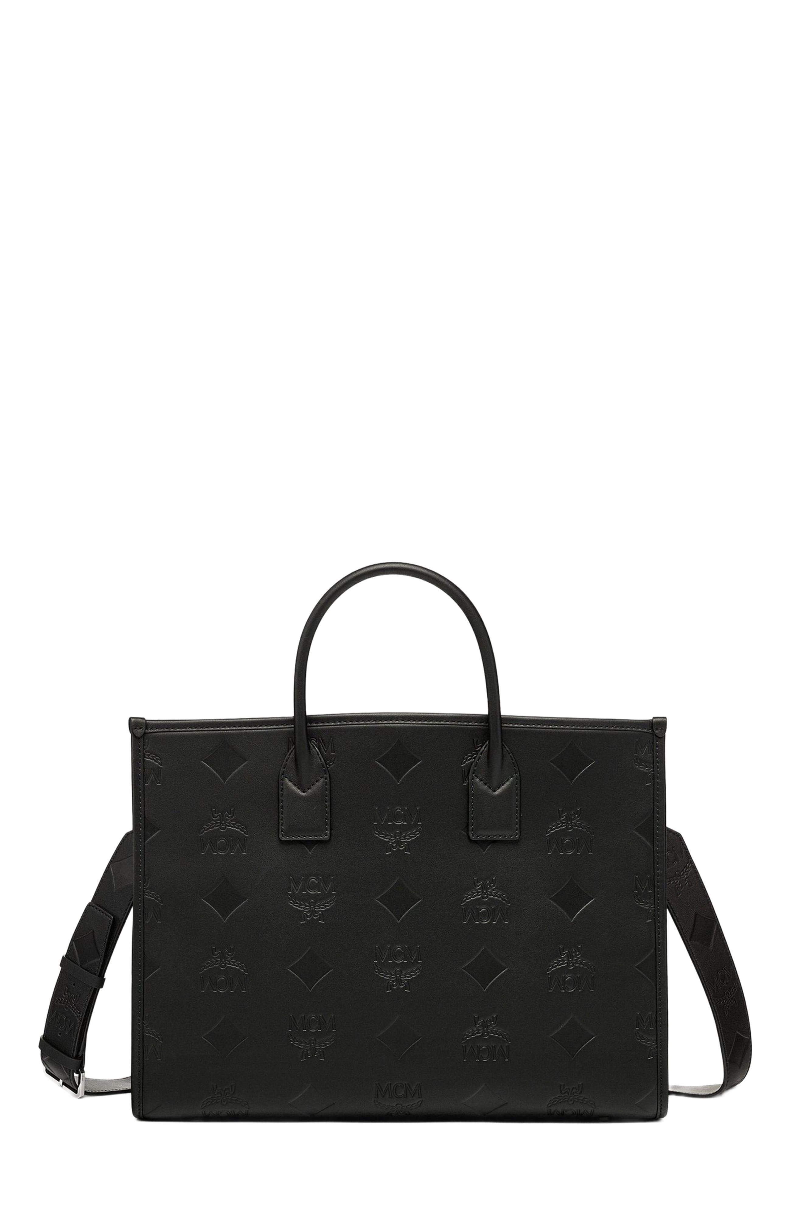 MCM München Tote in Maxi Monogram Leather, Main, color, 