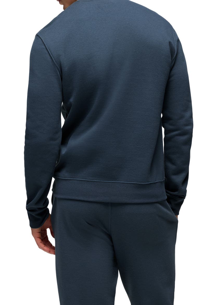 Fleece Crewneck Sweatshirt, Alternate, color, STORMY NIGHT