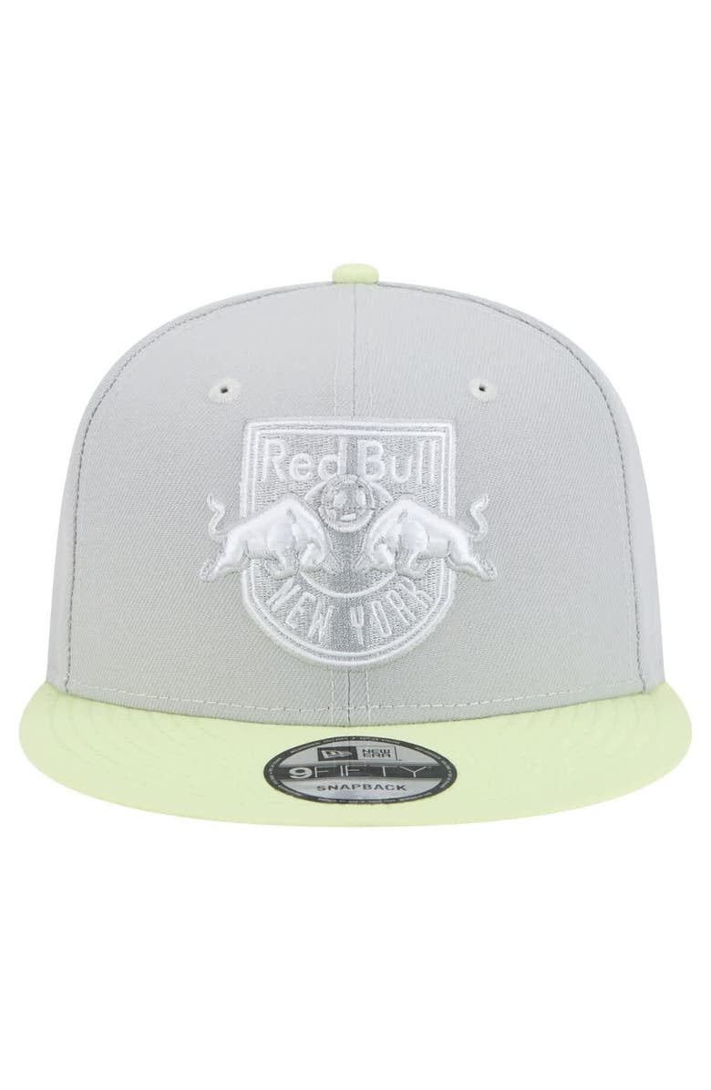 New Era Men's New Era Gray New York Red Bulls Color Pack Two-Tone 9FIFTY Snapback Hat, Alternate, color, Gray