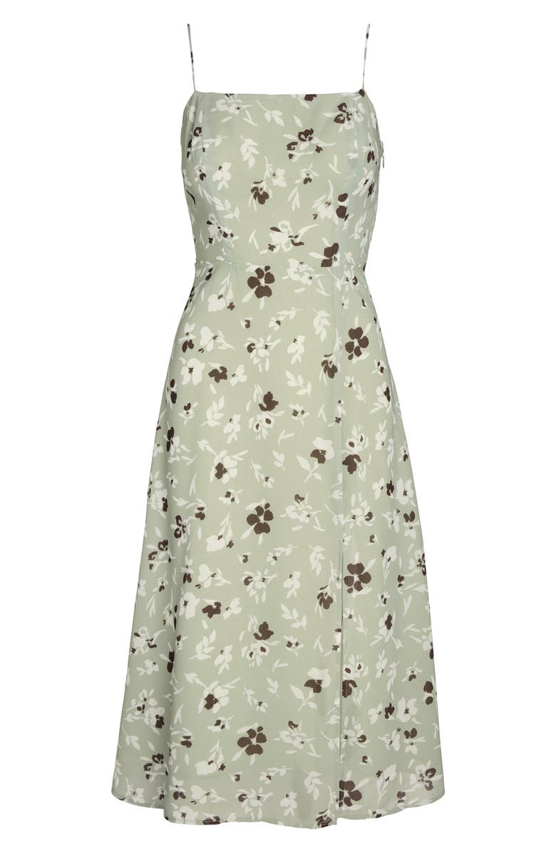 Willow Wendy Spaghetti Strap Midi Dress, Alternate, color,