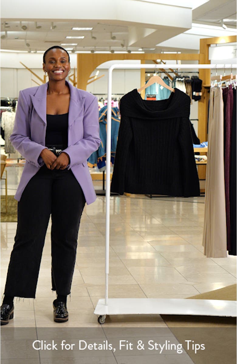 Snowie Off the Shoulder Sweater, sales video thumbnail