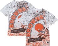 Mitchell & Ness Men's Mitchell & Ness White Cleveland Browns Team Burst Sublimated T-Shirt