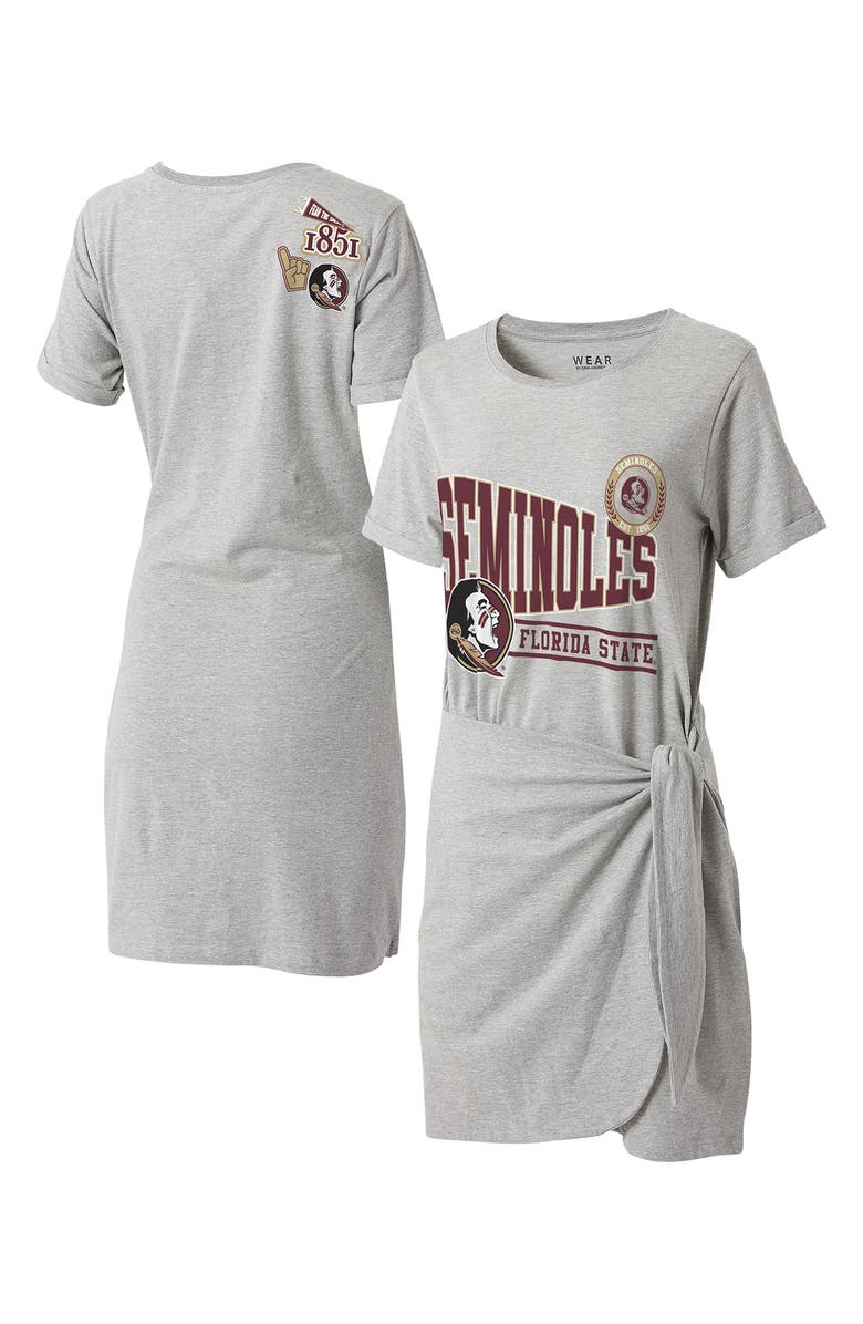 WEAR by Erin Andrews University Knot T-Shirt Dress, Alternate, color, 