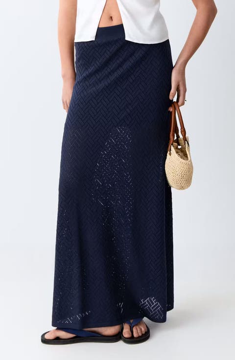 Openwork Knit Skirt