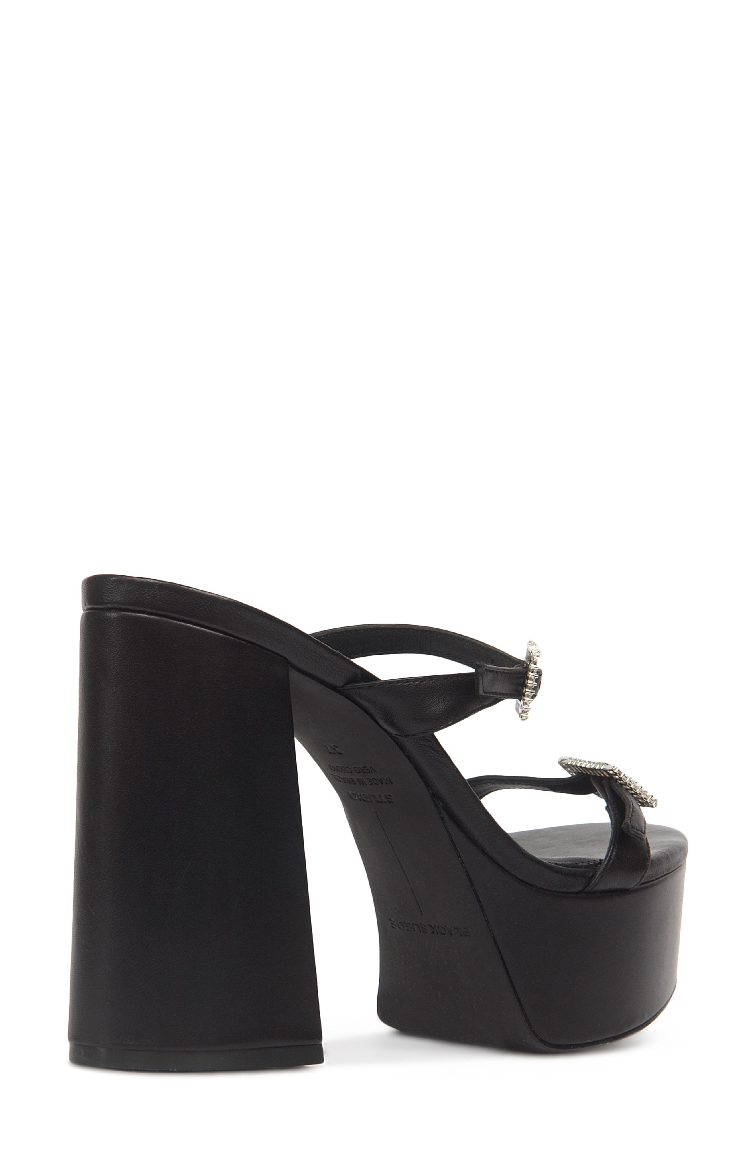BLACK SUEDE STUDIO Elsie Platform Sandal, Alternate, color, 