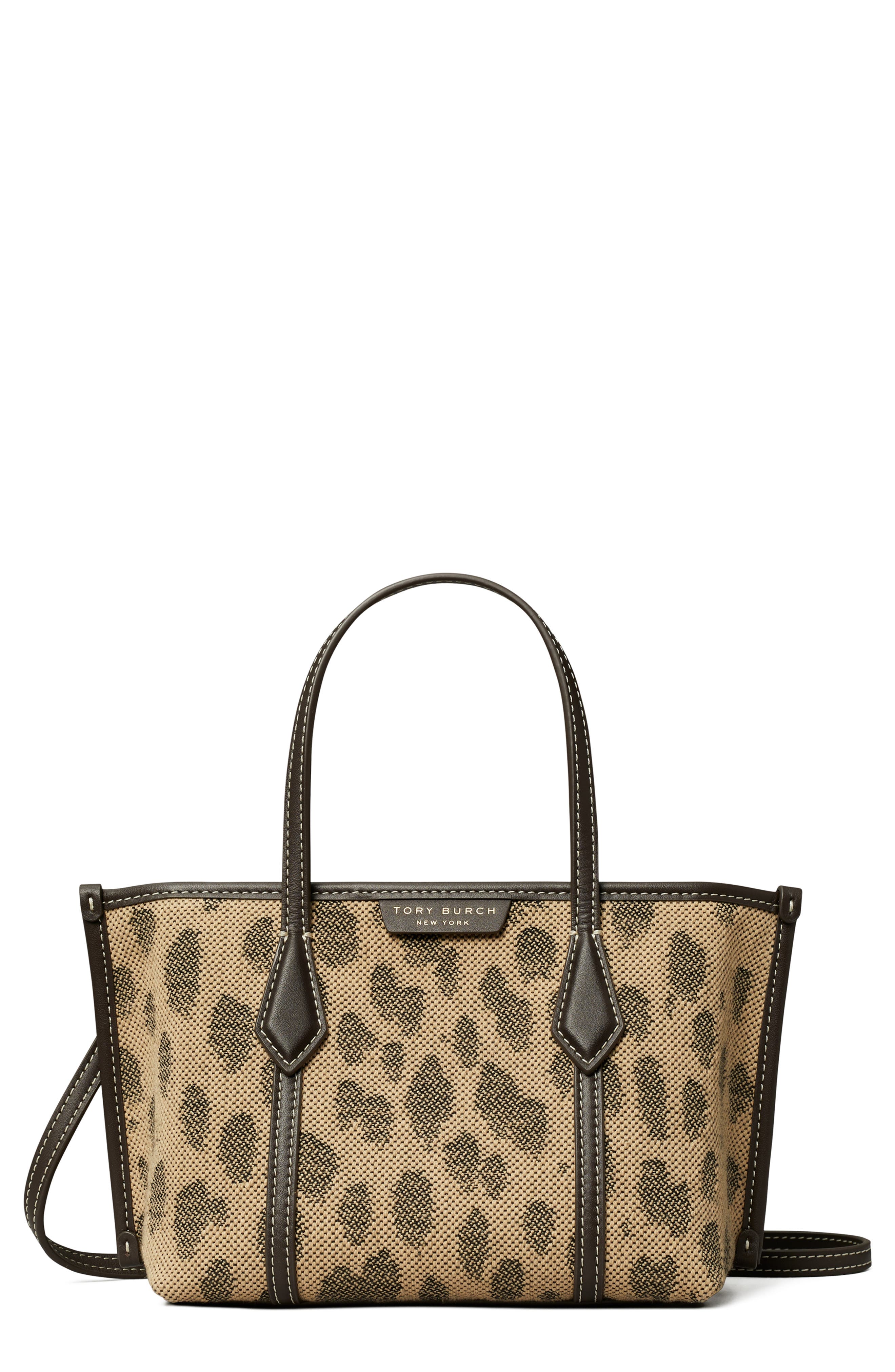 Tory Burch Mini Perry Mini Tote, Main, color, Cheetah Spots
