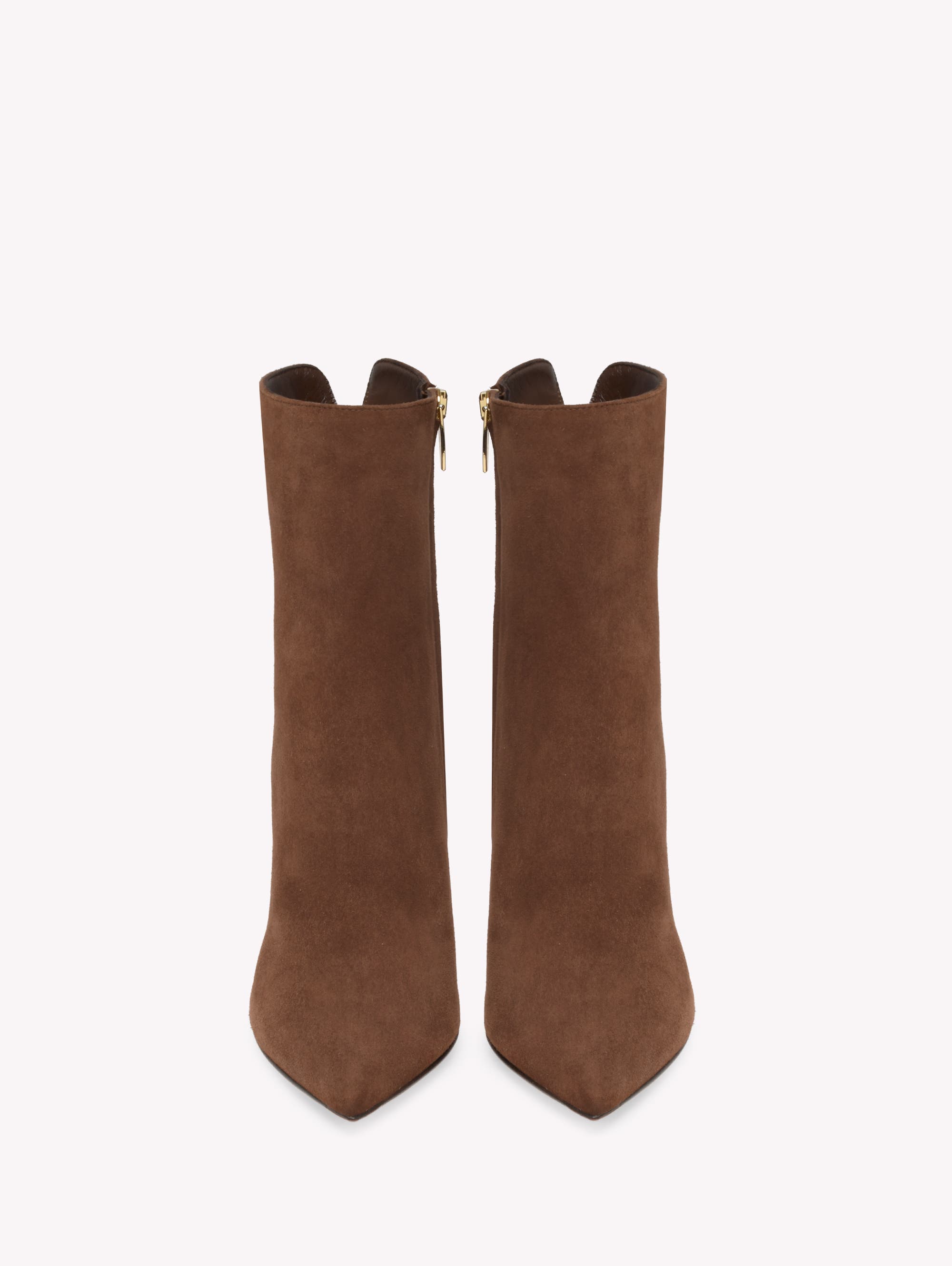 Gianvito Rossi Lyell Booties, Alternate, color, Brown Suede