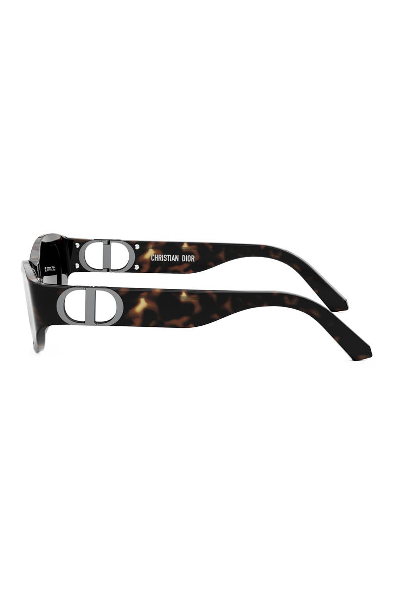 30Montaigne S9U 54mm Square Sunglasses, Alternate, color, DARK HAVANA / SMOKE MIRROR