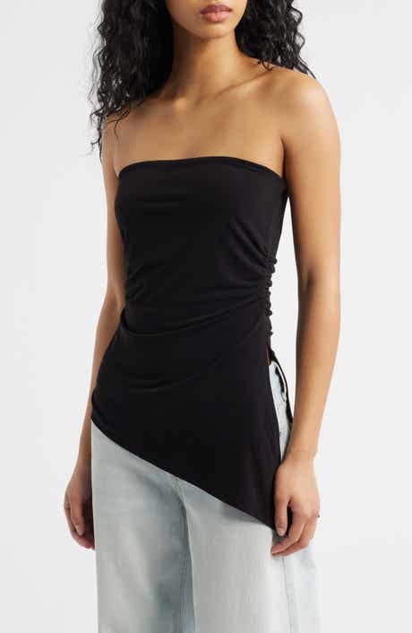 Ines Asymmetric Hem Bandeau Top