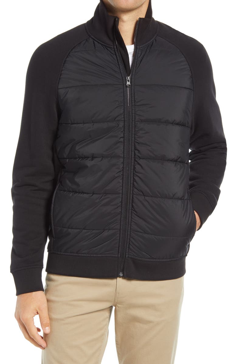 Vince Quilted Mixed Media Jacket, Alternate, color,