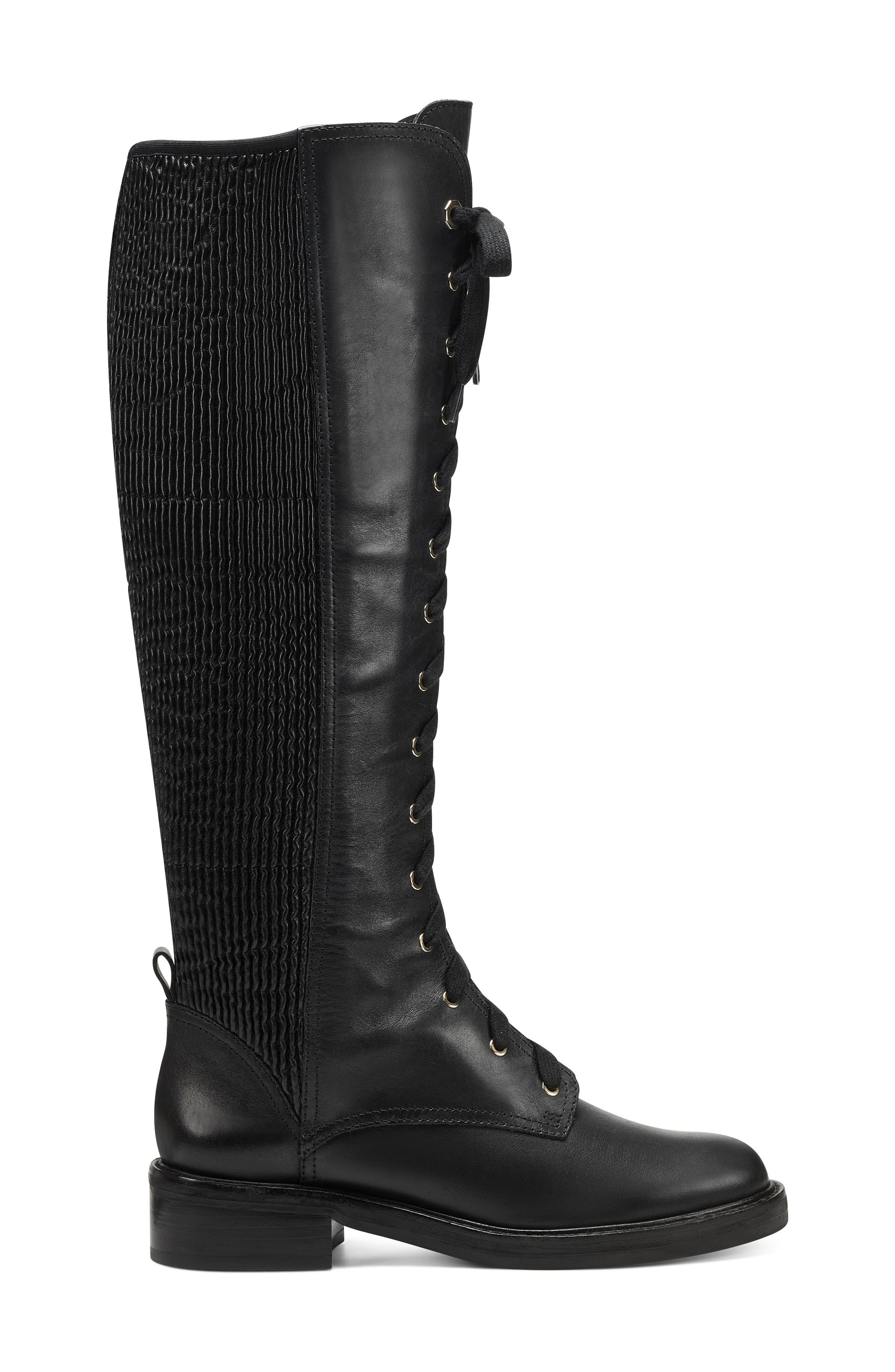 Voshelle Lace-Up Boot, Alternate, color, BLACK/BLACK